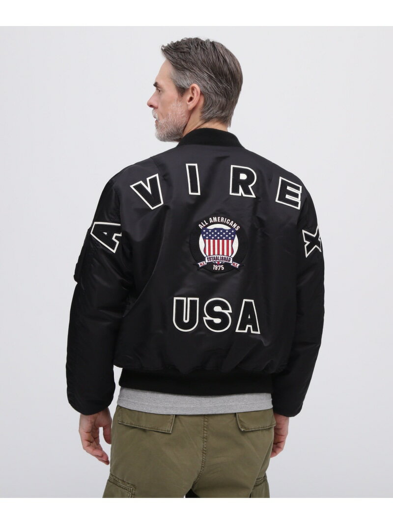 AVIREX 《50th Anniversary》MA-1 SIGNATURE BIG LOGO / MA-1 シグネチャー ビッグロゴ / AVIREX アヴ...