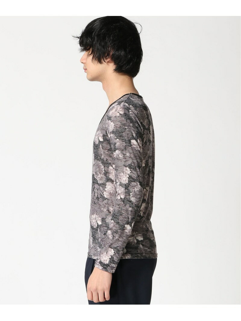 【SALE／50%OFF】F.S.B F.S.B/(M)【GrowthbyGrail】フラワープリントVネックL エフエスビー トップス カットソー・Tシャツ グレー【RBA_E】