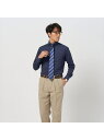 BRICK HOUSE by Tokyo Shirts 【ストレッチ】 形態安定 ホリゾンタルワイドカラー 長袖ニットシャツ トーキョーシャツ スーツ・フォーマ...