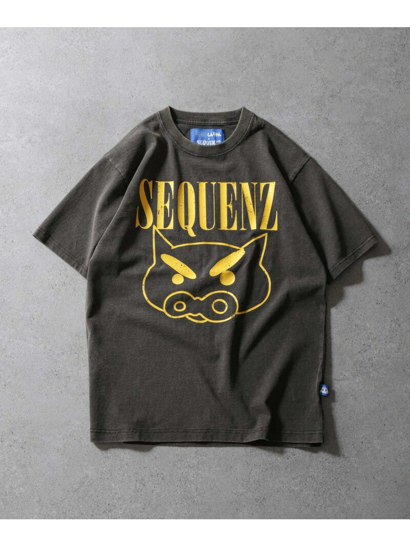 ZIP Select SEQUENZ ぶりぶりざえもんプリントTシャツ ジップファイブ トップス カットソー Tシャツ ブラック ブラウン ネイビー【送料無料】