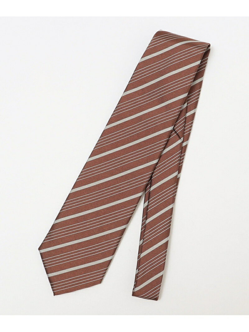 【SALE/55%OFF】SHIPS MEN NICKY: シルク マルチ ストライプ ネクタイ シップス スーツ・フォーマル ネクタイ・蝶ネクタイ オレンジ パープル ネイビー【RBA_E】【送料無料】