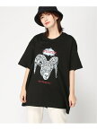 FUNKY FRUIT FUNKYFRUIT/(U)[ utopia ] sheepビッグTシャツ ファンキーフルーツ トップス カットソー・Tシャツ ブラック ホワイト【送料無料】