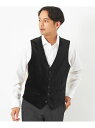 【SALE/70%OFF】UNITED ARROWS green label relaxing ブラック ベルベット 5B ベスト ユナイテッドアローズ アウト...