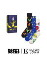 Happy Socks Happy Socks * Elton John 3-Pack Gift Set GIFT BOX 3足組 クルー丈 ソックス 靴下 ナ...
