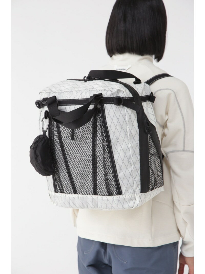 and wander X-Pac 30L 3way tote bag アンドワンダー バッグ その他のバッグ ホワイト ブラック【送料無料】