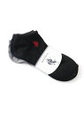 U.S. POLO ASSN. U.S. POLO ASSN./(M)ワンポイントスニーカー 3Pソックス ジーンズメイト 靴下・レッグウェア 靴下