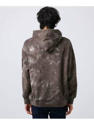tk.TAKEO KIKUCHI タイダイBIG裏毛パーカー ティーケータケオキクチ カットソー パーカー グレー ブラウン オレンジ【送料無料】