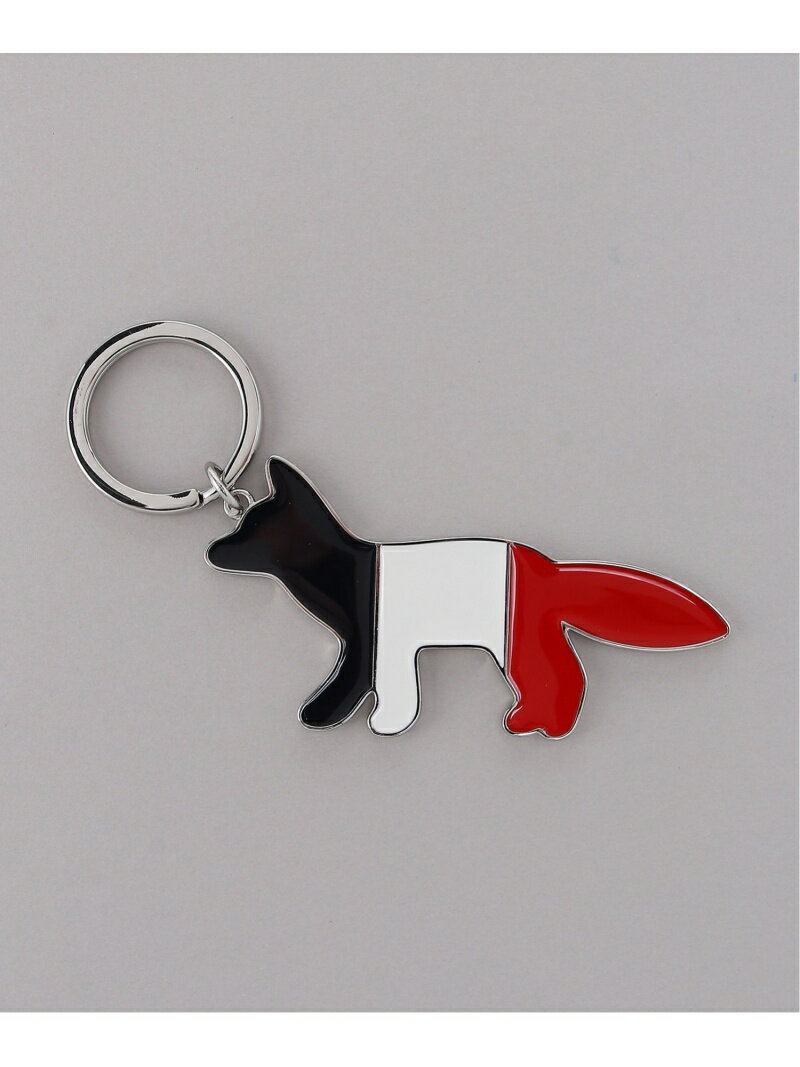 Maison Kitsune MAISON KITSUNE/(U)TRICOLOR FOX METAL KEYRING メゾン キツネ ファッション雑貨 チャーム・キーチェーン【送料無料】