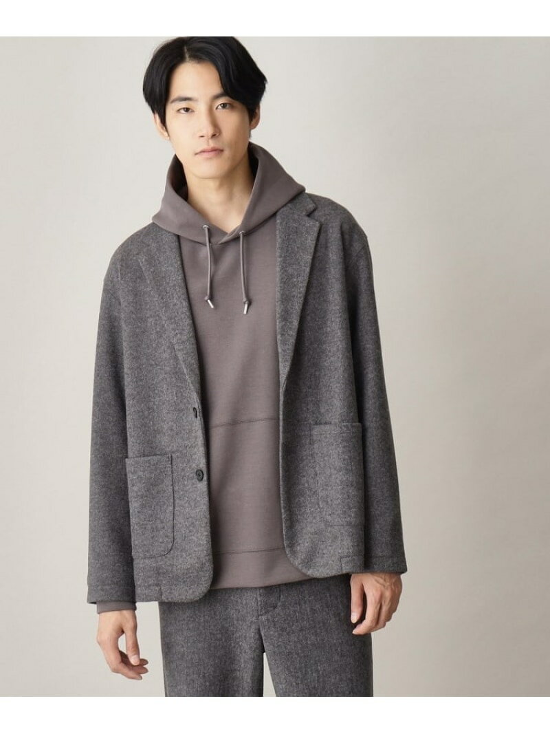 ザ ショップ ティーケー 服 メンズ 【SALE／44%OFF】THE SHOP TK エアリーフラノジャケット ザ ショップ ティーケー ジャケット・アウター テーラードジャケット・ブレザー グレー ベージュ ブルー【RBA_E】【送料無料】