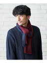 【SALE/10%OFF】ikka 【抗菌防臭】ラッセルバイカラーマフラー イッカ ファッション雑貨 マフラー・ストール・ネックウォーマー グリーン ブラック ...