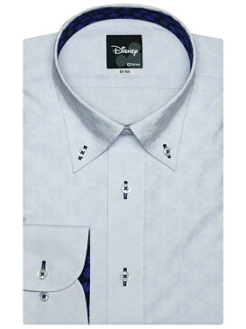 【SALE/12%OFF】BRICK HOUSE by Tokyo Shirt Disney 形態安定 ノーアイロン 長袖ワイシャツ ボタンダウン サックス ミッキー織柄 標準体 ブリックハウスバイトウキョウシャツ シャツ/ブラウス ワイシャツ ブルー【RBA_E】