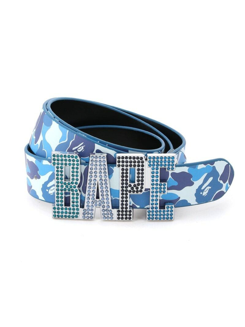 A BATHING APE ABC CAMO BAPE LEATHER BELT ア ベイシング エイプ ファッション雑貨 ベルト ブルー ピンク グリーン【送料無料】