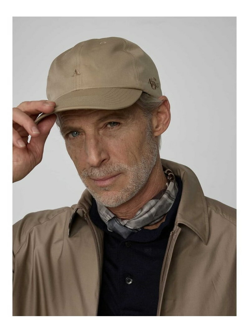 Aquascutum MEN AQUA5 CAP アクアスキュータム 帽子 その他の帽子 ベージュ ネイビー【送料無料】