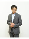 【SALE/50%OFF】MEN'S MELROSE ウーリーレノクロスコンフォートジャケット(セットアップ可) メンズメルローズ ジャケット・アウター テーラードジャケット・ブレザー ネイビー グレー【RBA_E】【送料無料】