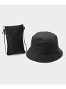 【SALE/50%OFF】TAKEO KIKUCHI ミニショルダー付きバケットハット タケオキクチ 帽子 ハット ブラック ネイビー【RBA_E】【送料無料】