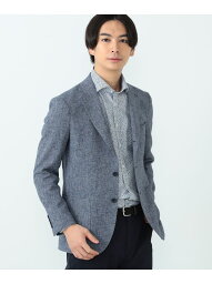 ビームス ツイードジャケット メンズ BEAMS HEART MEN BEAMS HEART / サマーツイード 3ボタン ジャケット 24SS ビームス ハート ジャケット・アウター テーラードジャケット・ブレザー ブルー ブラウン【送料無料】