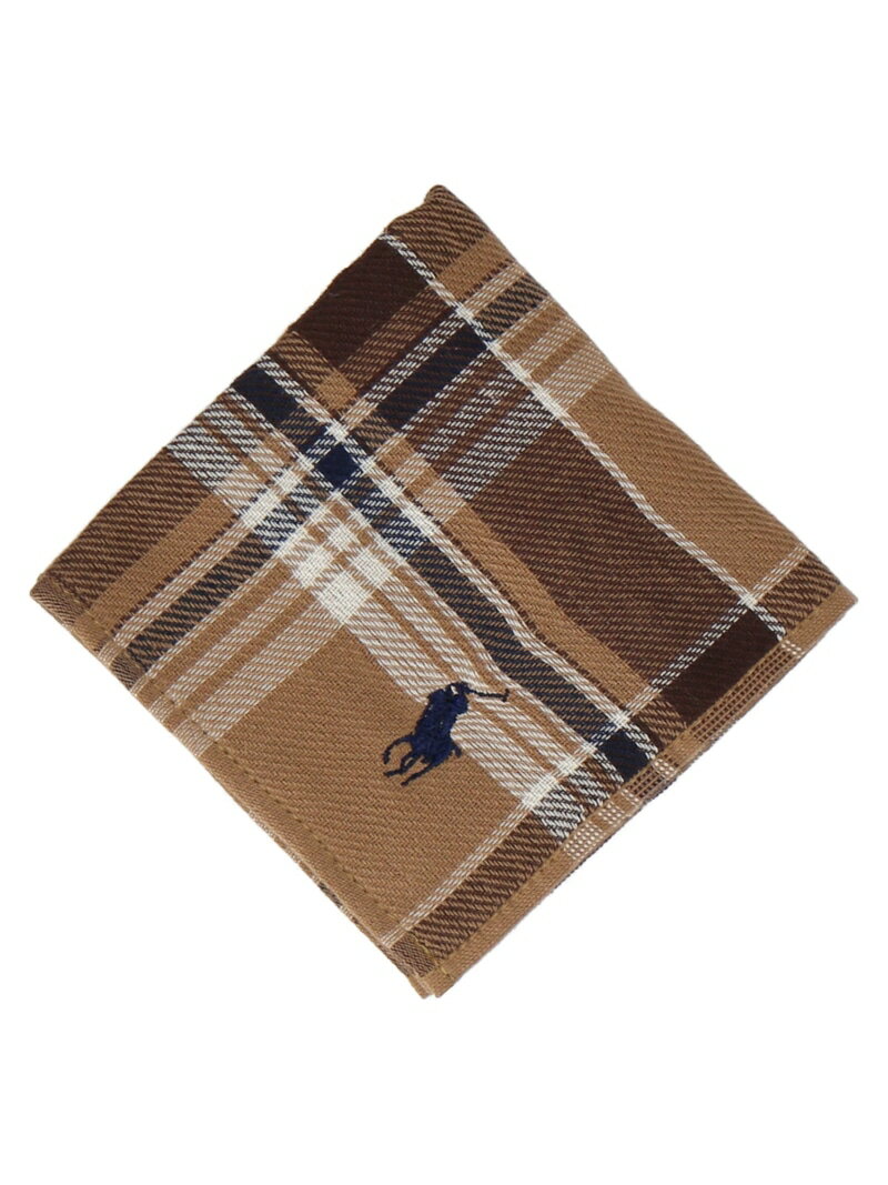 Rakuten Fashion MenのPOLO RALPH LAUREN POLO RALPH LAUREN(ポロ ラルフ ローレン) メンズ ミニタオル インターモードカワベ ファッション雑貨 ハンカチ・ハンドタオル ベージュ ブルー グレー｜アングル3