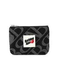 A BATHING APE DENIM MONOGRAM POUCH ア ベイシング エイプ 財布・ポーチ・ケース ポーチ ブラック【送料無料】