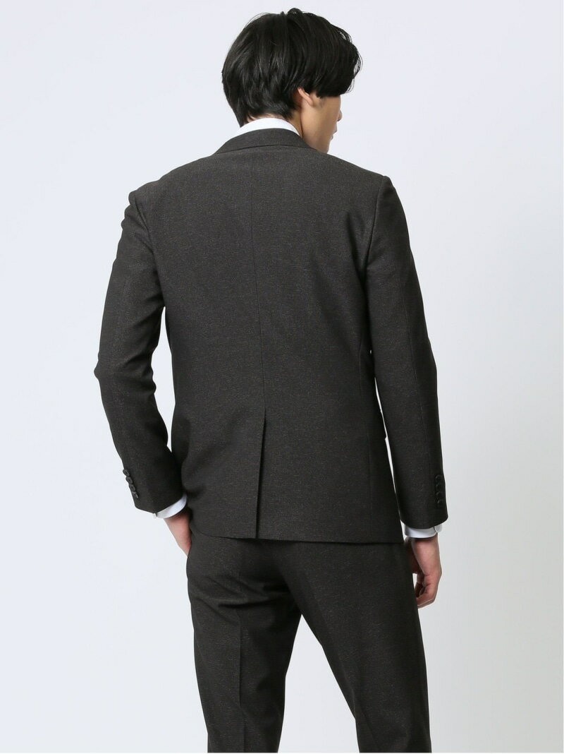 【SALE／47%OFF】m.f.editorial ストレッチウォッシャブル スリムフィット 2ボタンジャケット 組織こげ茶(セットアップ可能) タカキュー スーツ・フォーマル スーツジャケット ブラウン【RBA_E】【送料無料】