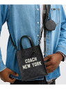 COACH 【公式】リレー トート バッグ 17・シグネチャー キャンバス・コーチ グラフィック コーチ バッグ ショルダーバッグ ブラック【送料無料】