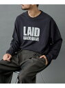 COLONY 2139 【AW先行予約】LAIDBACKカスレプリントロンT コロニー トゥーワンスリーナイン トップス カットソー・Tシャツ ブラック グレー ホワイト【先行予約】*【送料無料】