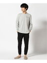Champion CHAMPION/(M)裏起毛 ルームウェア 上下組 ジーンズメイト インナー・ルームウェア パジャマ グレー レッド【送料無料】