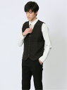 【SALE/34%OFF】m.f.editorial ふわもち パネルボーダー 前開きベスト メンズ 長袖 ギフト プレゼント インナー トップス カジュアル ...
