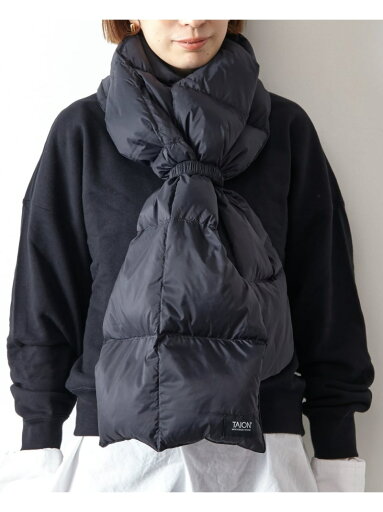 MEN'S MELROSE 【TAION/タイオン】マウンテン ボリューム ダウンマフラー メンズメルローズ ファッション雑貨 マフラー・ストール・ネックウォーマー ベージュ ブラック【送料無料】 MEN'S MELROSE 【TAION/タイオン】マウンテン ボリューム ダウンマフラー メンズメルローズ ファッション雑貨 マフラー・ストール・ネックウォーマー ベージュ ブラック【送料無料】