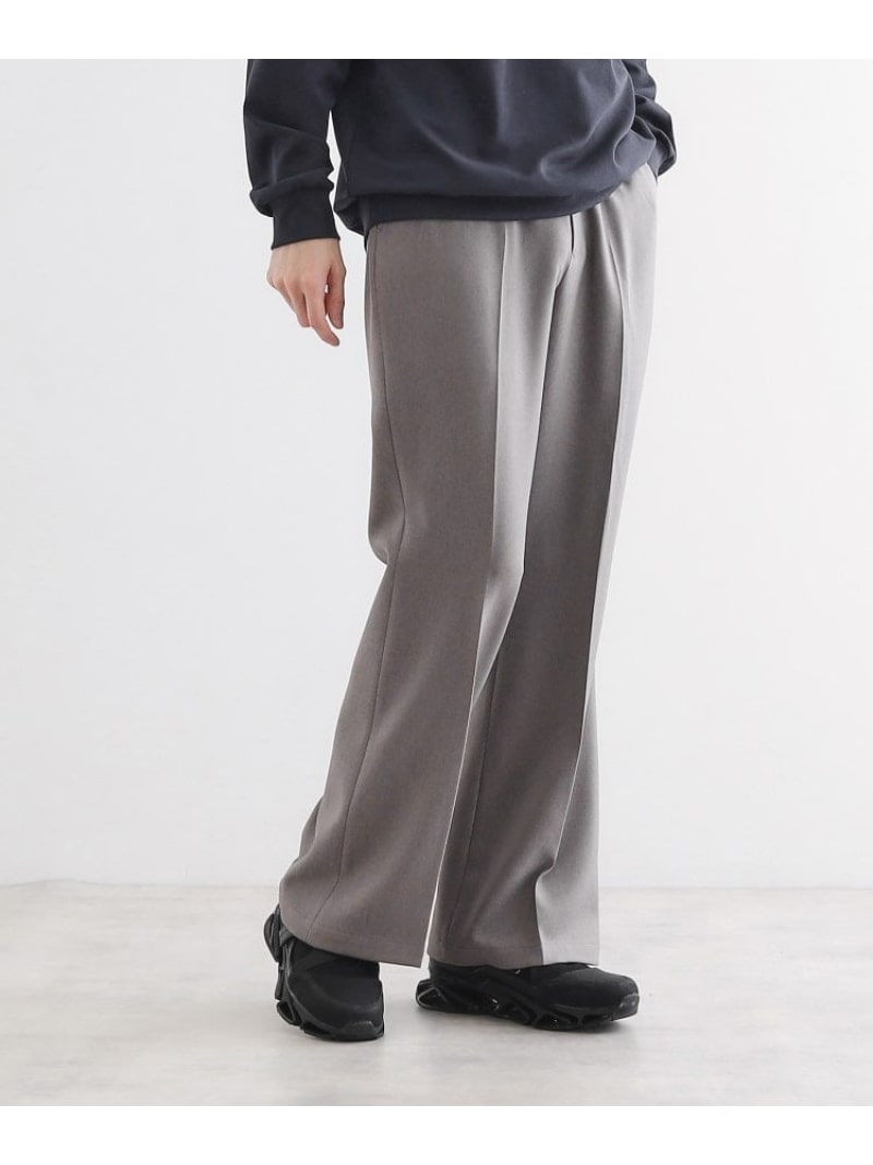 tk.TAKEO KIKUCHI フレアスラックス ティーケータケオキクチ パンツ その他のパンツ グレー ブラウン【送料無料】