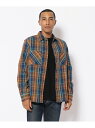 AVIREX コットン フランネル チェックシャツ/COTTON FLANNEL CHECK SHIRT アヴィレックス トップス シャツ・ブラウス ネイビー ブラック レッド カーキ ブルー【送料無料】