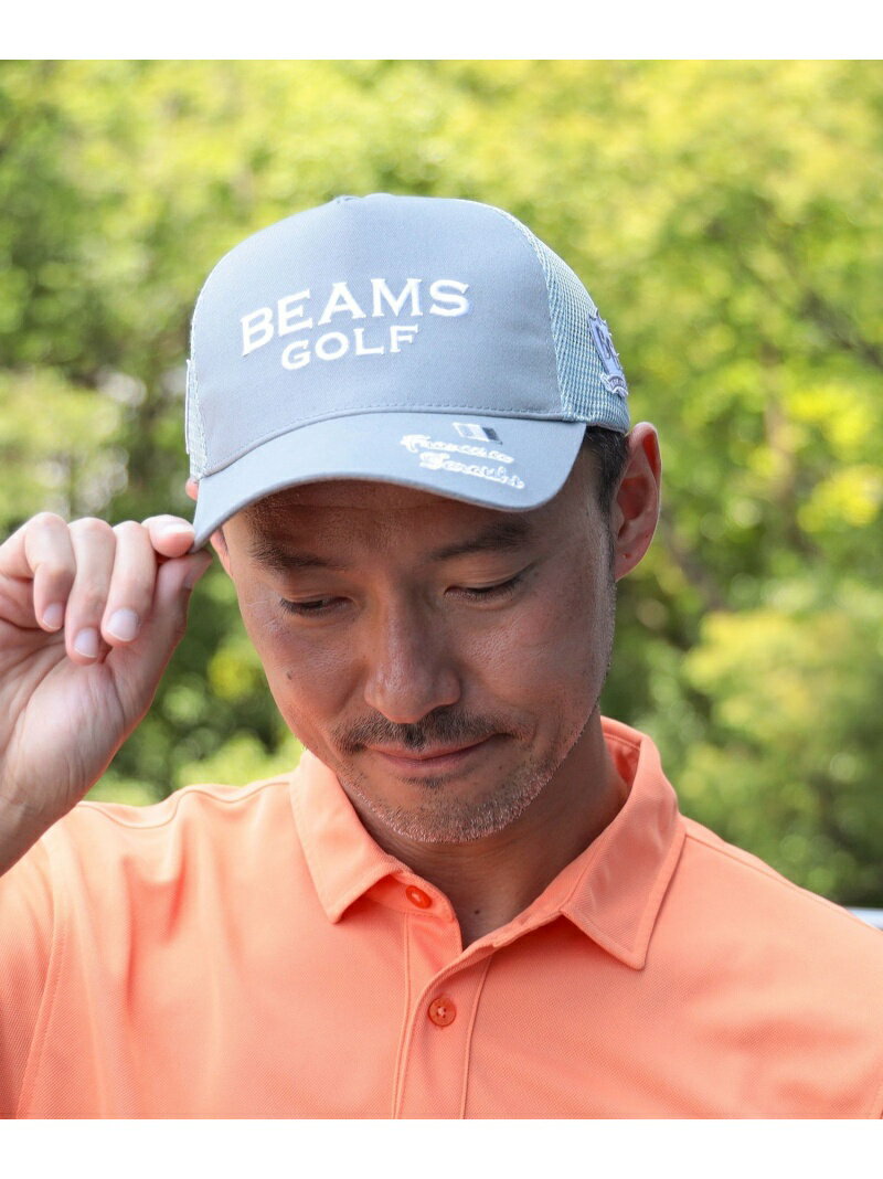 BEAMS GOLF ＜MEN＞BEAMS GOLF / タラッティ トラック キャップ ビームス ゴルフ 帽子 キャップ ベージュ ホワイト ブラック ネイビー【送料無料】