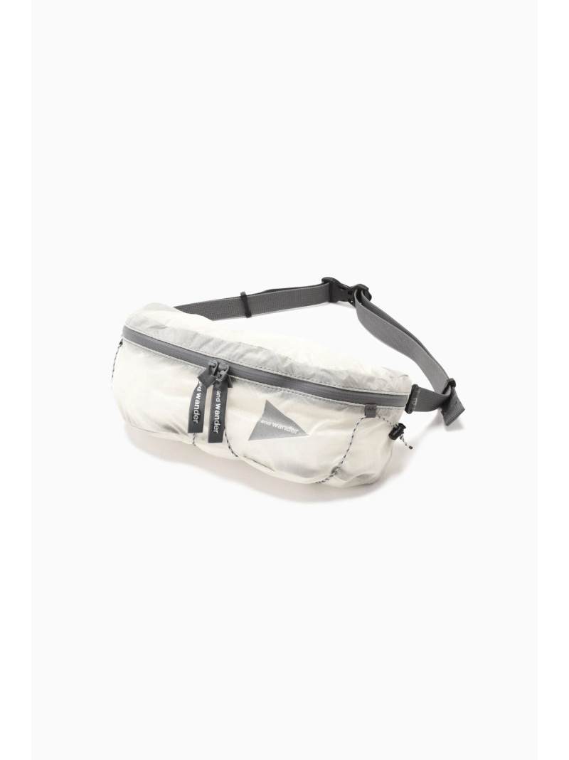 and wander sil waist bag アンドワンダー バッグ その他のバッグ ホワイト グレー イエロー ブルー【送料無料】