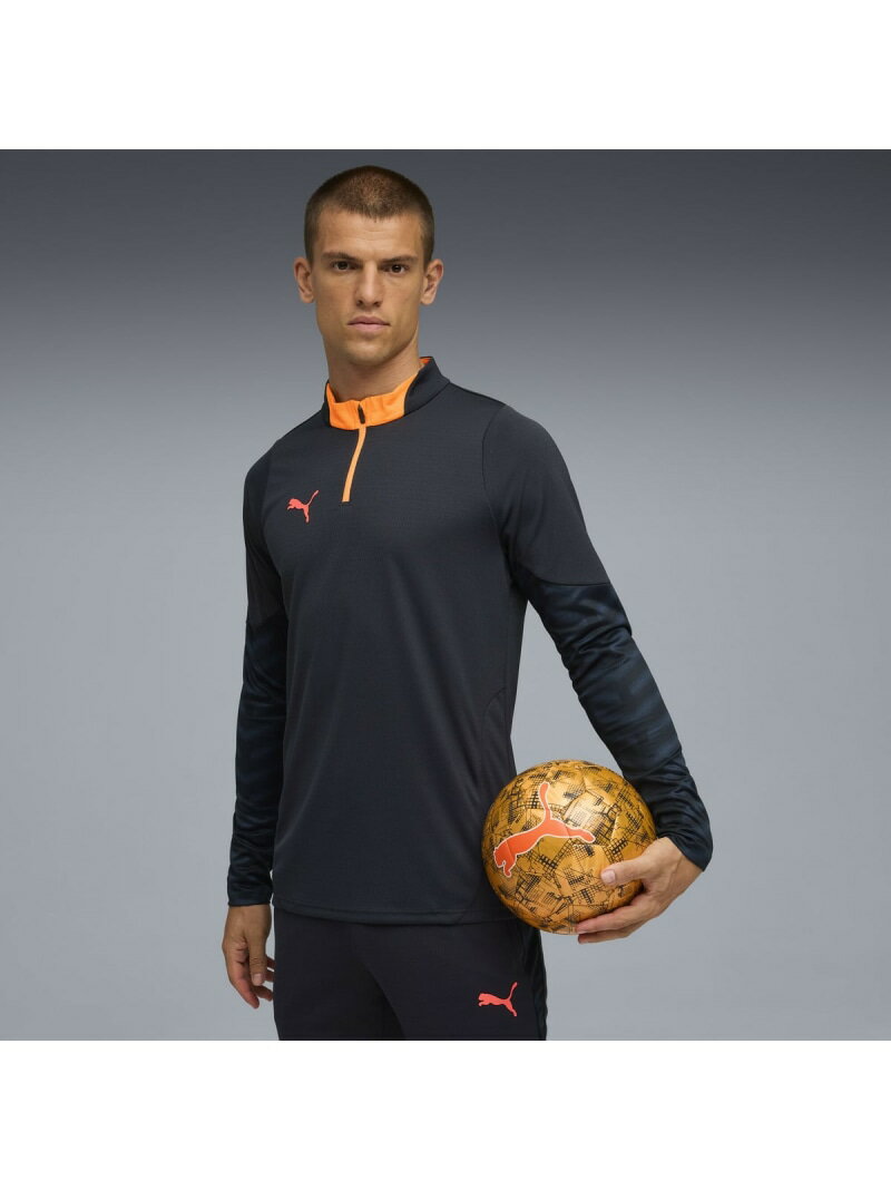 【予約商品について】 ※「先行予約販売中」「予約販売中」をご注文の際は予約商品についてをご確認ください。■重要なお知らせ※ 当店では、ギフト配送サービス及びラッピングサービスを行っておりません。ラッピング・ギフト配送について同時に複数の商品を注文された場合メーカー希望小売価格についてご利用ガイドPUMA（プーマ）メンズ サッカー INDIVIDUALCUP クォータジップ トップ商品情報エリートプレーヤーのためにデザインされた「individualCUP」コレクションは、今シーズン最高のトレーニングシルエットにインスパイアされた、革新的なスタイルと機能性を融合した一着。フレッシュなグラフィックと印象的なカラーでアップデートされ、ピッチでも日常でも存在感を放ちます。吸水速乾性に優れたdryCELLテクノロジーが、運動中も衣服内をドライで快適に保ち、集中力をキープ。さらに、RE:FIBREプログラムに基づき、繊維廃棄物や使用済み素材から95％以上リサイクルされた素材を使用。環境にも配慮したサステナブルな設計です。特徴dryCELL：吸水速乾の高機能素材により、運動中の衣服内もドライで快適リサイクル素材使用：より良い未来への第一歩として、RE:FIBREプログラムの衣服は、繊維廃棄物やそのその他使用済み材料からリサイクル素材を95%以上使用しています。詳細フィット:程よいフィット感で快適な着心地のレギュラーフィット本体:両面ジャカード長袖ファスナー：クォータージッパー丈：標準ジャケット丈プーマロゴ型番：660497-08-08-i QM0519【採寸】サイズ:L,胸囲:103cm,ゆき:86cm,後ろ丈:69cm,すそ周り:103cmサイズ:M,胸囲:97cm,ゆき:85.5cm,後ろ丈:67cm,すそ周り:100cmサイズ:S,胸囲:93cm,ゆき:85cm,後ろ丈:65cm,すそ周り:97cmサイズ:XL,胸囲:107cm,ゆき:90cm,後ろ丈:71cm,すそ周り:108cmサイズ:XXL,胸囲:114cm,ゆき:93cm,後ろ丈:74cm,すそ周り:114cm商品のサイズについて【商品詳細】ベトナム素材：本体:ポリエステル100%サイズ：S、M、L、XL、XXL※画面上と実物では多少色具合が異なって見える場合もございます。ご了承ください。商品のカラーについて