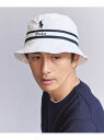 【SALE／30%OFF】BEAUTY&YOUTH UNITED ARROWS ＜POLO RALPH LAUREN＞ BUCKET HAT/ハット ユナイテッドアローズ アウトレット 帽子 ハット ホワイト ネイビー【RBA_E】【送料無料】