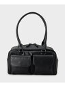 【SALE/20%OFF】THE SHOP TK ダブルフラップミニボストン ユニセックス/シーズンレス ザ ショップ ティーケー バッグ ボストンバッグ ブラック【RBA_E】【送料無料】(4)