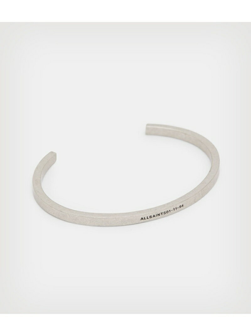 【SALE／30%OFF】ALLSAINTS (M)REED LOGO CUFF オールセインツ アクセサリー・腕時計 ブレスレット・バングル シルバー【RBA_E】【送料無料】