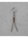 SENTI LEATHER BRAID KEYCHAIN レザーブレードキーホルダー コンポジット ファッション雑貨 チャーム・キーチェーン ブラック レッド ...