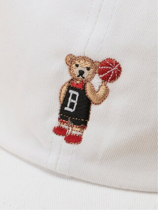 Butch&Phillip Butch&Phillip/(U)BP バスケクマワッペンツイルキャップ ゴースローキャラバン 帽子/ヘア小物 キャップ ブラック ベージュ ホワイト