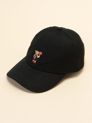 Butch&Phillip Butch&Phillip/(U)BP バスケクマワッペンツイルキャップ ゴースローキャラバン 帽子/ヘア小物 キャップ ブラック ベージュ ホワイト