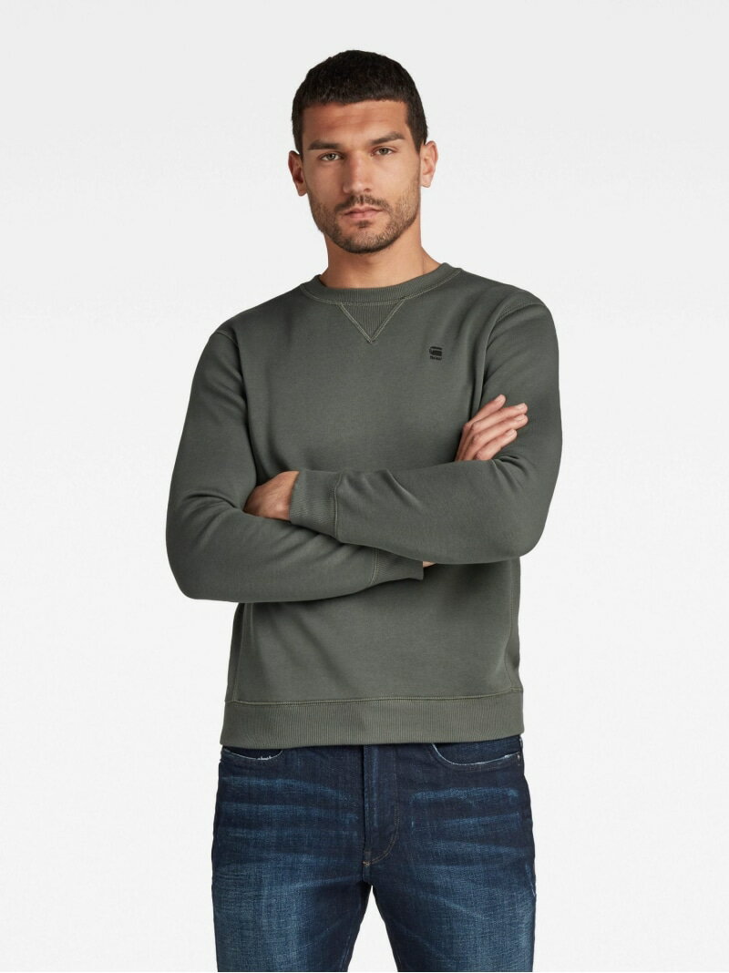 【SALE/30%OFF】G-Star RAW 【公式ショップ】PREMIUM CORE SWEATER/ベーシックデザインワンポイントロゴクルーネックスウェット ジースターロゥ トップス スウェット・トレーナー グリーン【RBA_E】【送料無料】