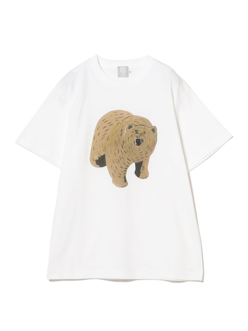 BEAMS JAPAN 木彫り熊 イラスト Tシャツ ビームス ジャパン トップス カットソー・Tシャツ【送料無料】