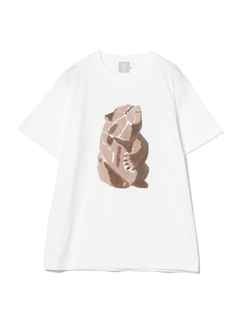 BEAMS JAPAN 木彫り熊 イラスト Tシャツ ビームス ジャパン トップス カットソー・Tシャツ【送料無料】