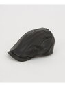 【SALE/20%OFF】improves シンセティックレザー ハンチング インプローブス 帽子 ハンチング・ベレー帽 ブラック ブラウン【RBA_E】