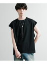 Rocky Monroe UVカット 梨地オーバーサイズノースリーブTシャツ ロッキーモンロー トップス ノースリーブ・タンクトップ ホワイト ブルー ベージュ...