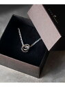 LION HEART THE EDGEシグネチャーカッティングダブルリングネックレス/サージカルステンレス ライオンハート アクセサリー・腕時計 ネックレス シルバー【先行予約】*【送料無料】