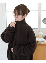 Discoat 【AW先行予約/ユニセックス】フリースハーフジップ ディスコート トップス カットソー・Tシャツ ブラウン ホワイト ネイビー【先行予約】*【送料無料】