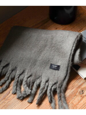 BEAMS HEART MEN シャギー マフラー ギフト ビームス ハート ファッション雑貨 マフラー・ストール・ネックウォーマー グレー ベージュ ブラック