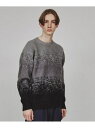【SALE/50%OFF】tk.TAKEO KIKUCHI グラデーションニット ティーケータケオキクチ トップス ニット ネイビー ブラック ブラウン【RBA_E】【送料無料】(4)