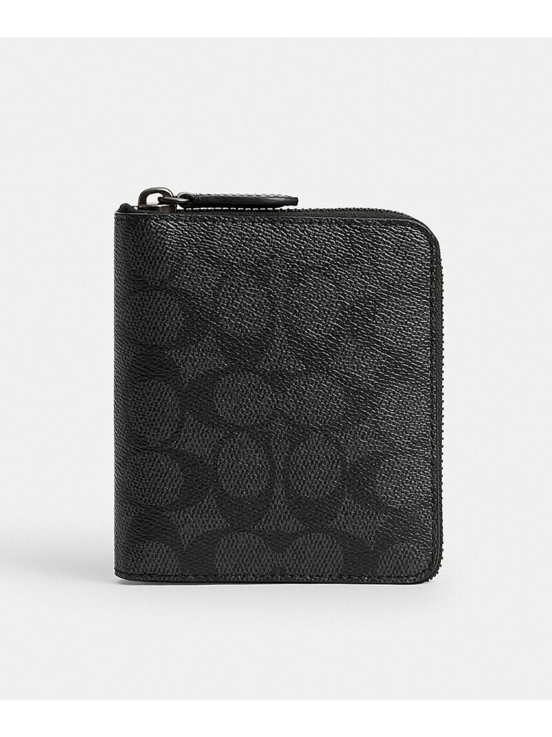 COACH 【公式】ジップ アラウンド コイン ウォレット・シグネチャー キャンバス コーチ 財布・ポーチ・ケース 財布 ブラック【送料無料】(4)