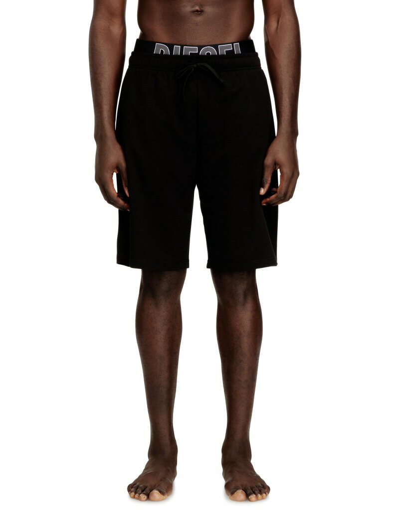 DIESEL メンズ ハーフパンツ DEVIN-D-POP ディーゼル インナー・ルームウェア パジャマ ブラック【送料無料】